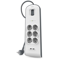 Belkin Steckdosenleiste, 6-fach weiß Bsv604vf2m