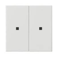 Gira KNX RF Bedienaufsatz 2fach, reinweiß glänzend (5107 03)