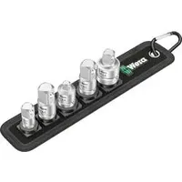 WERA 781/5 Set 1 Werkzeugschaft/Vierkant Steckschlüssel-Adapter-Set, 6-tlg. 1/4" 3/8"