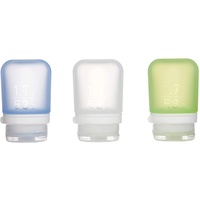 Humangear 'GoToob' 3er Pack 100 ml transp./grün/blau, 071101, Einheitsgröße
