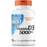 Doctor's Best Vitamin D3 5000 IU Softgels 180 St.