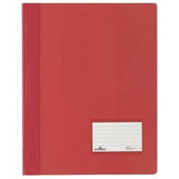 Durable Schnellhefter DURALUX®, transluzente Folie, für A4 Überbreit, rot