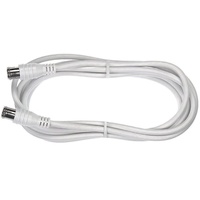 Axing SAK 991-00 hochgeschirmt SAT-Anschlusskabel, Quickfix-F-Stecker, 10,0 m weiß