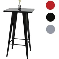 Mendler Stehtisch HWC-A73, Bistrotisch Bartisch, Metall Industriedesign 105x60x60cm -
