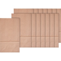 Folia Papiertüten aus Kraftpapier, braun, 12 x 21 cm,