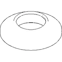 Dornbracht Rosette 092780016-00 092780016 D.60 x 13,5 mm chrom