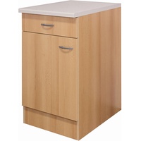 Flex-Well Classic Unterschrank Nano 50 cm Buche Nachbildung