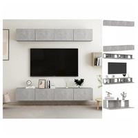 VidaXL TV-Schränke 4 Stk. Betongrau 100x30x30 cm Holzwerkstoff