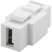 Goobay 79930 Flach, Weiß USB, beidseitig einbaubar - 16,9