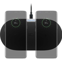 Goobay Kabellose Dual-Schnellladematte 10 W (schwarz)