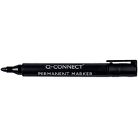 Q-Connect Permanentmarker Rundspitze 2mm schwarz
