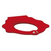 Geberit Bambini WC-Sitzring 573373000 mit Stützfunktion, Schildkrötendesign, rubinrot
