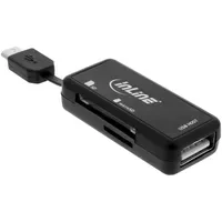 InLine OTG Card Reader Dual Flex, für SD und