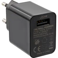 InLine Inline® USB Ladegerät Single, Netzteil, 100-240V zu 5V/2,5A,