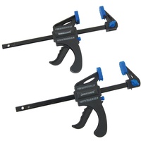 Silverline 250108 Einhandzwingen, 2er-Pckg. 100 mm