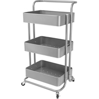 Echtwerk Servierwagen für Küche/ Bad/ Büro mit 3 Ebenen,
