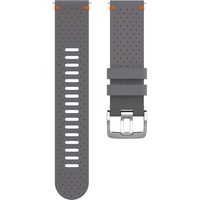 Polar Perforiertes Leder-Armband 22mm Grau-Orange M/L