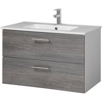 WELLTIME »Trento Badezimmerschrank mit Becken Bestseller«,... - 2 Schubladen,