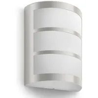 Philips Außenwandleuchte Edelstahl 21,5 cm inkl. Bewegungsmelder silber