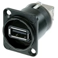 Neutrik Reversible USB-Durchführung 2.0 Buchse, Einbau Durchführung NAUSB-W-B USB
