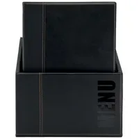 Securit Moderne Menümappen Und Aufbewahrungsbox A4 Schwarz 20 Stück)