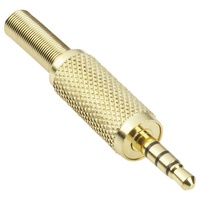TRU Components 1578821 Klinken-Steckverbinder 3.5mm Stecker, gerade Polzahl 4