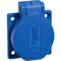 Schneider Electric PKS52B Einbau-Steckdose IP54, IK08 Blau