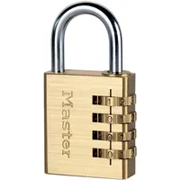 Master Lock Kombinations-Vorhängeschloss 604EURD Messing
