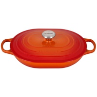 Le Creuset Oblong Signature 31 cm oval ofenrot