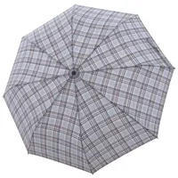 Doppler Regenschirm Carbonsteel Long AC Karo Grey