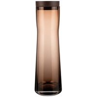 Blomus -SPLASH- Wasserkaraffe, Glasgefäß, eleganter Braunton, 1000ml, Farbe Coffee,