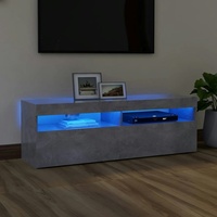 VidaXL TV-Schrank mit LED-Beleuchtung Betongrau 120x35x40 cm