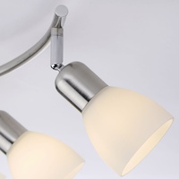 Just light. JustLight 2er Spot Karo stahl-weiß 44,8 x