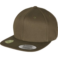 Flexfit Organic Cotton Snapback Cap, burnt olive one Size