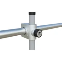 Doppler Balkonhalter Vario fix Maxi Aluminium Silber