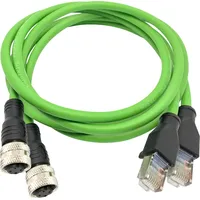 Ideal Trend Networks PROFINET-Adapterkabel RJ45-M12 D-kodiert
