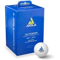 Joola Tischtennisbälle Outdoor 40+ mm Tischtennis-Trainings-Bälle, Weiss, 12 Stück,