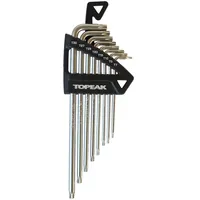 Topeak Torx Wrench Set Silver, T7/T9/T10/T15/T20/T25/T27/T30, TPS-SP05