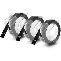 Dymo 3D embossing tape 9mmx3m matt black Etiketten erstellendes