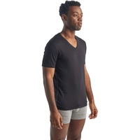 Icebreaker Anatomica V Merino Kurzarm-t-shirt - Black / Monsoon