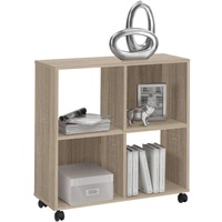 FMD Möbel, 290-001 E Sprint Büroregal Bücherregal auf Rollen
