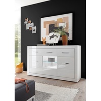 Möbel stellbrink Sideboard Bianco weiß weiß Hochglanz B/H/T: ca.