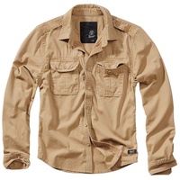 Brandit Textil Vintage Langarmhemd Camel L