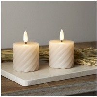 Star Trading 061-11 LED-Echtwachs-Kerze Flamme Swirl Votive"
