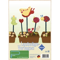 Pebaro 372/1S - Laubsägevorlage Blumenstecker, 1 Platte, Größe DIN