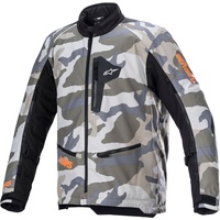 Alpinestars Venture XT Camo, Textiljacke - Dunkelgrün/Beige/Schwarz/Neon-Orange / XL