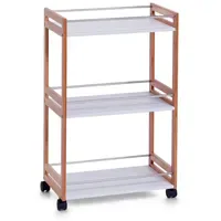 Zeller Rollwagen Bambus/MDF 81 cm x 30 cm x