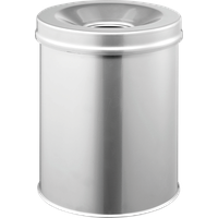 Durable Papierkorb Safe rund 15 Liter, silber