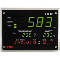 Rotronic CO2 Display zur Überwachung der Raumluftqualität, Thermometer +