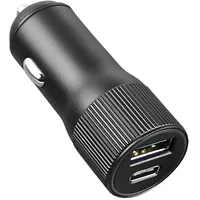 Fontastic Kfz-Ladeadapter Dual Port Alo 30Watt grau